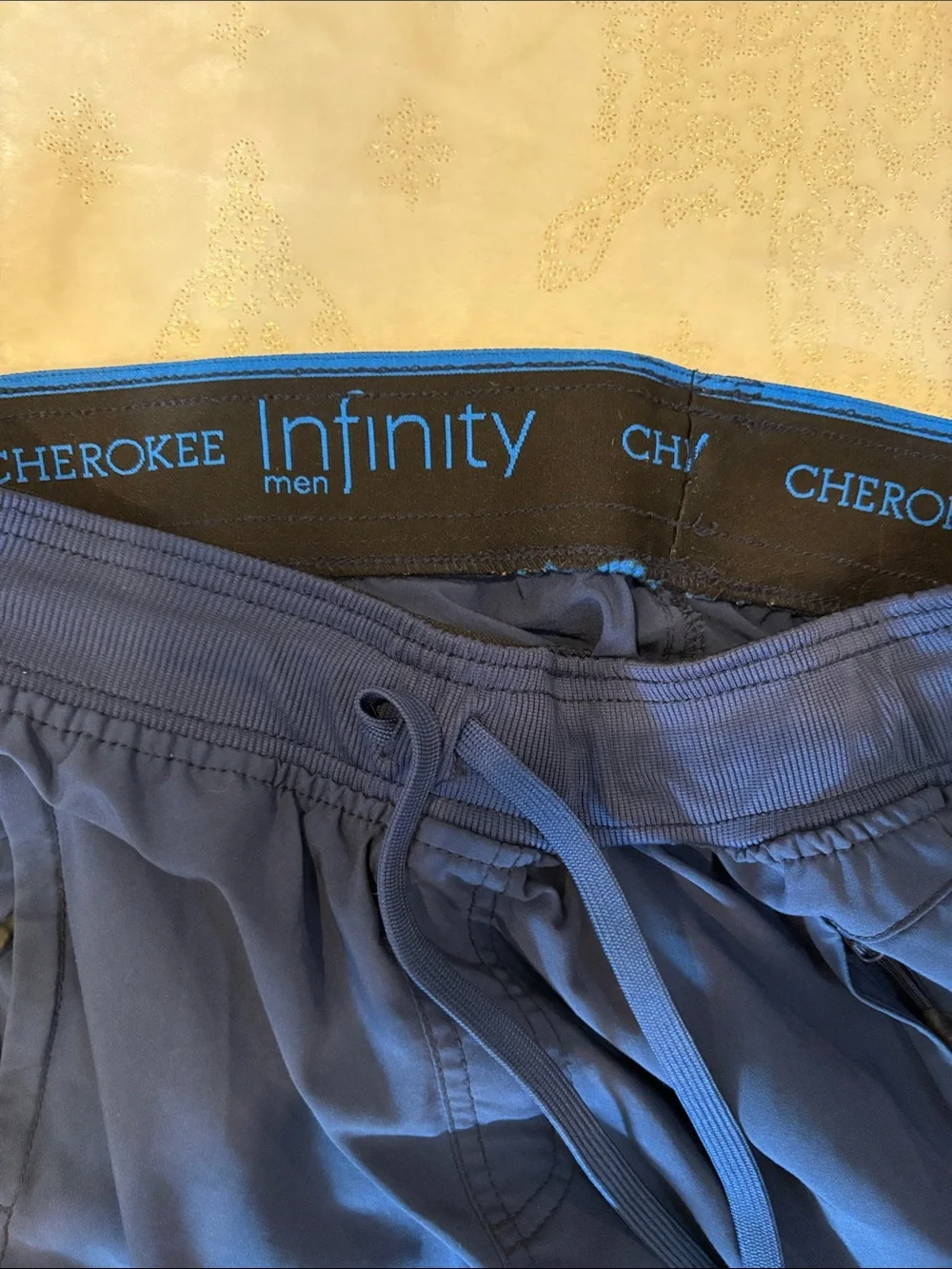 Cherokee Infinity Men's Jogger Scrub Pants Medium M Navy Blue CK004A EUC